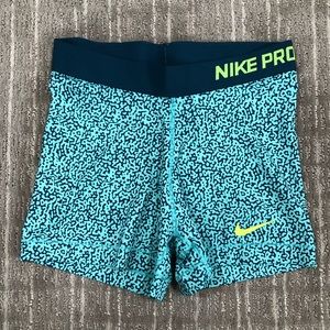 Nike Pro - Dri Fit Compression Shorts - Blue print